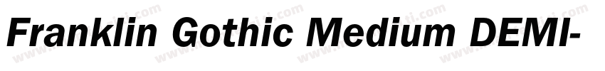Franklin Gothic Medium DEMI字体转换